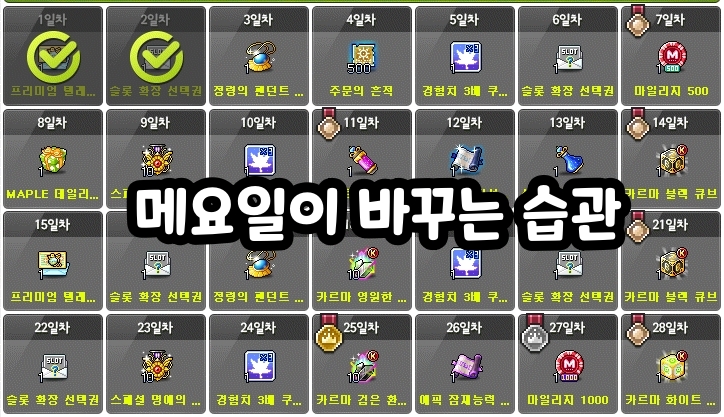 メイプルストーリーの“メイプル曜日”が変えてしまう習慣 #뇌구조