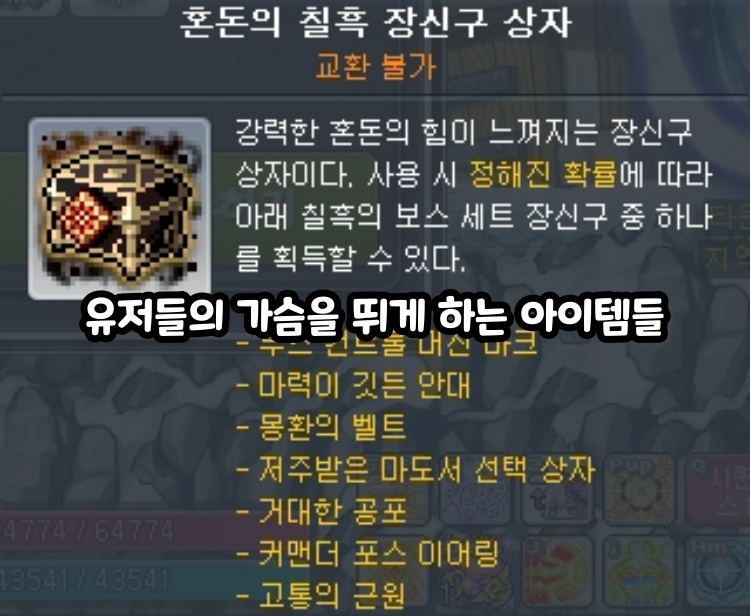 The items that get MapleStory players’ hearts racing #나만없어