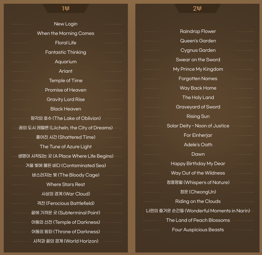 New Beginning setlist image