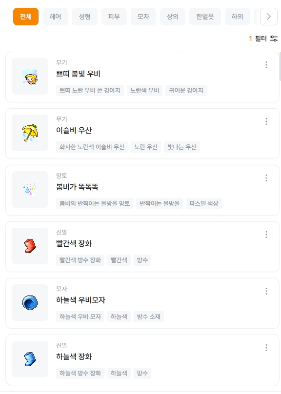 Search result for Rainy Day