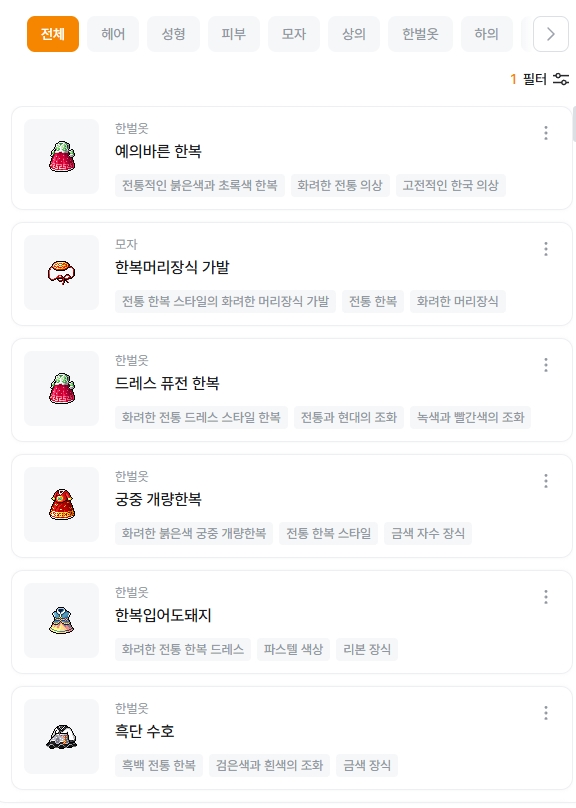 Search result for Hanbok