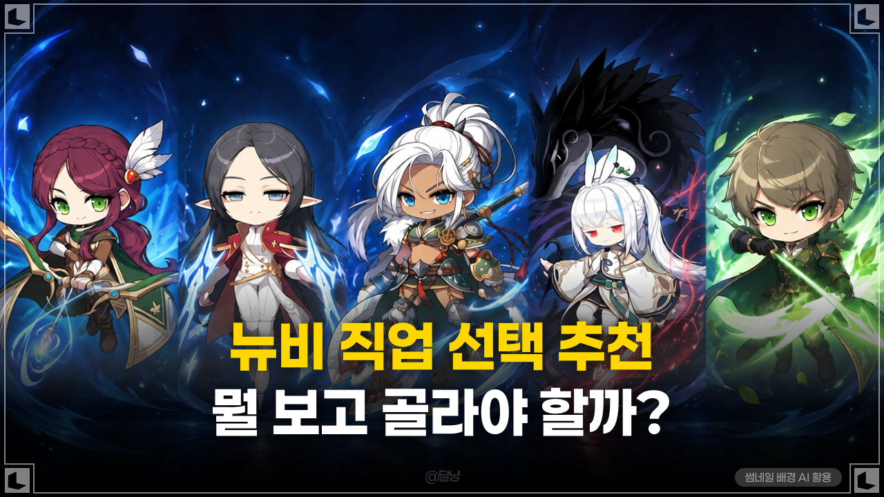 [메이플스토리] 뉴비 직업 선택 추천, 처음엔 어떤 직업을 골라야 할까?