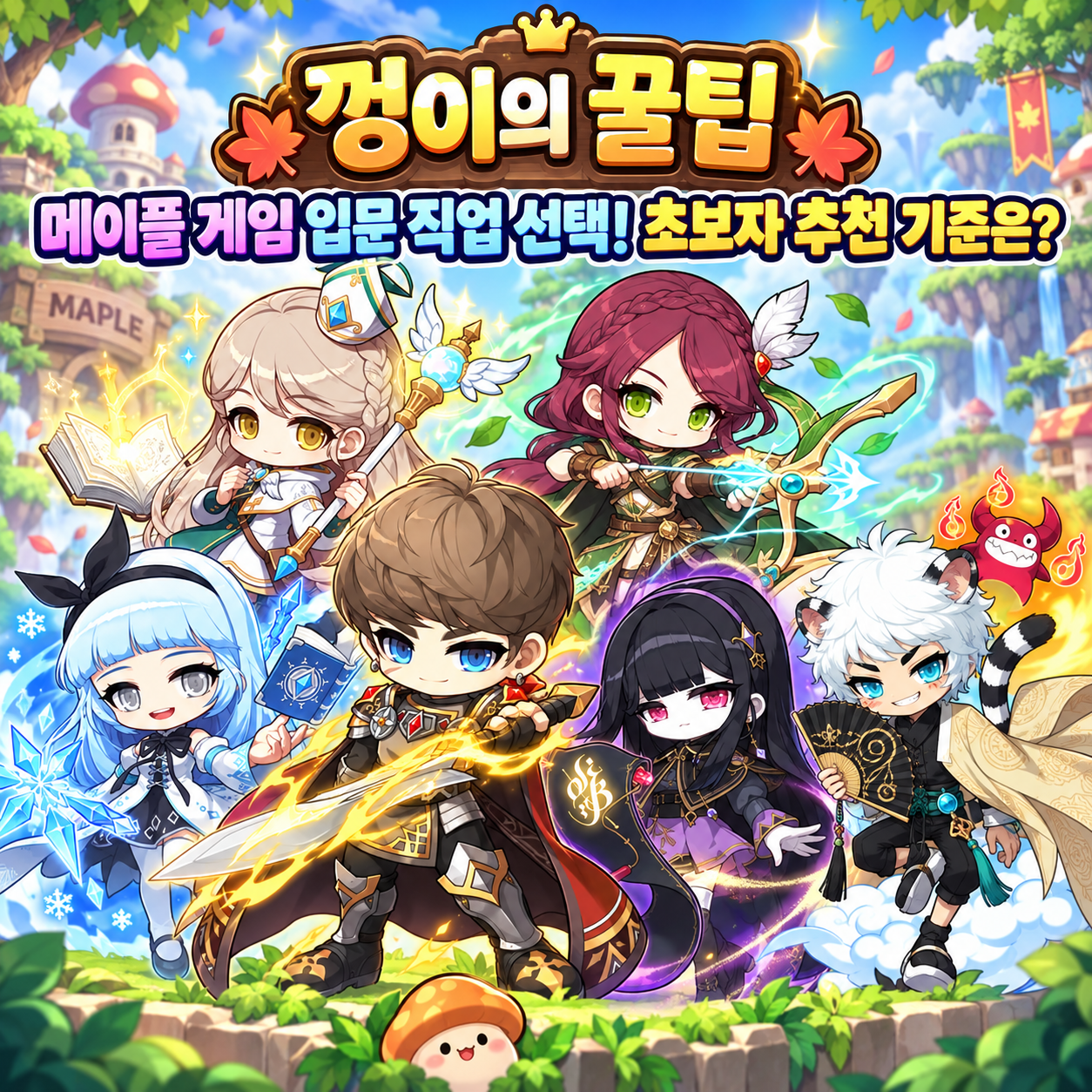 메이플스토리 직업추천, 게임입문직업선택, 초보자 추천 기준은?