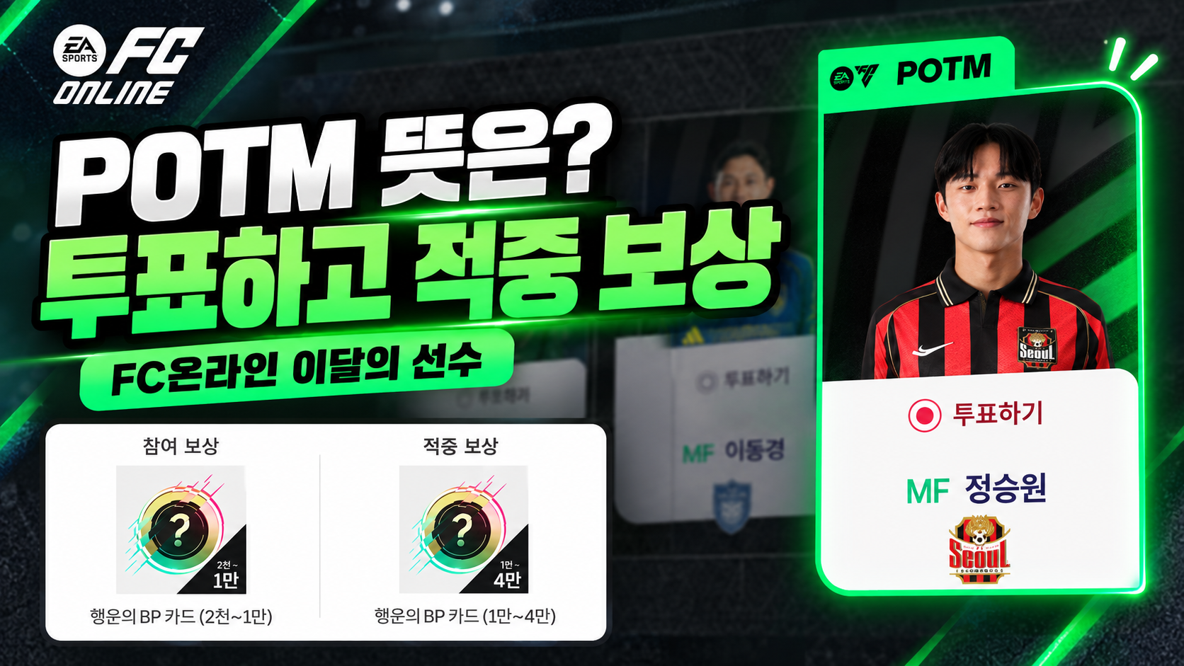 POTM 뜻은? FC온라인 이달의 선수 투표, 직접 맞혀보니 더 재밌었습니다